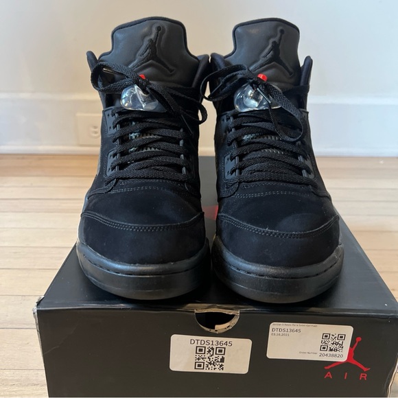 Air Jordan 5 Retro | Paris Saint-Germain PSG Black | Men’ Size 10 | AV9175-001 - Picture 4 of 8
